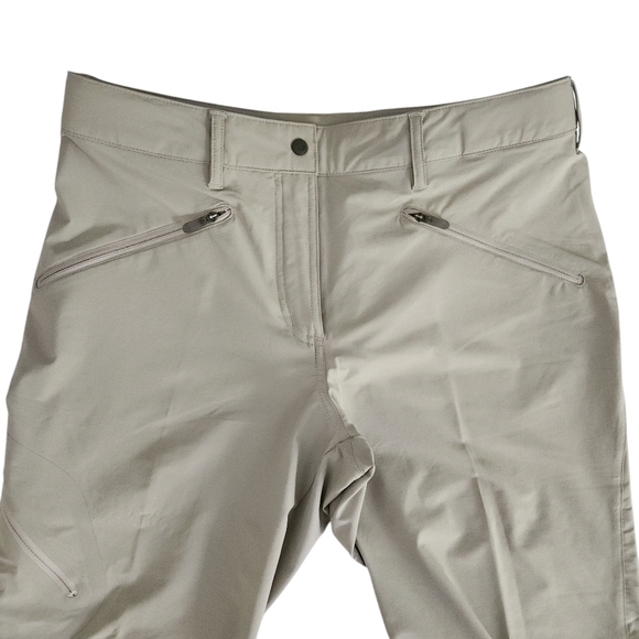 SALOMON Wayfarer Capri Hiking Pants beige size 8 - Picture 3 of 16
